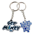 Supplier Custom Shape Souvenir Custom Made Enamel Round Shapesd Metal Letter Keychain Key Chains Wholesale