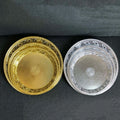 3 Size Skeleton Butterfly Pattern Decorative Trays Wholesale Gifts Fruit Dish Bowl Charger Plate Mehndi Plates Decoration