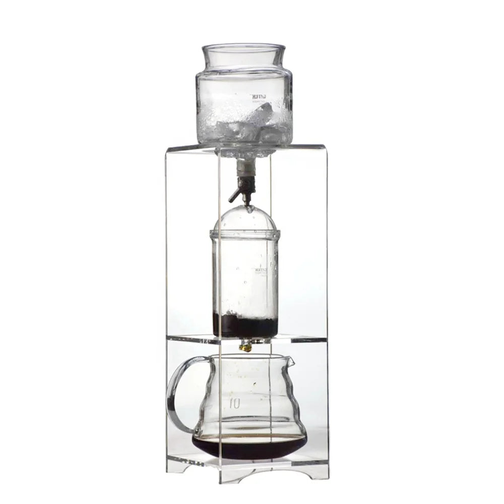 Ecocoffee Ice Cold Brew Dripper Coffee Dutch Drips Glass & Plastic 360ml/580ml/800ml Hand Made Coffee Maker Sim