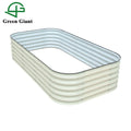 17" Tall 8ft*2ft Hochbeet Garden Outdoor Planter Box Modular Corrugated Metal Raised Garden Bed Kit for Vegetable Flower Herb