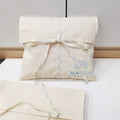 Chuanghua Custom Logo Printing White Envelope Cotton Canvas Clothes Envelope Dust Bag With Cotton Bow Envelope Dust Pouch