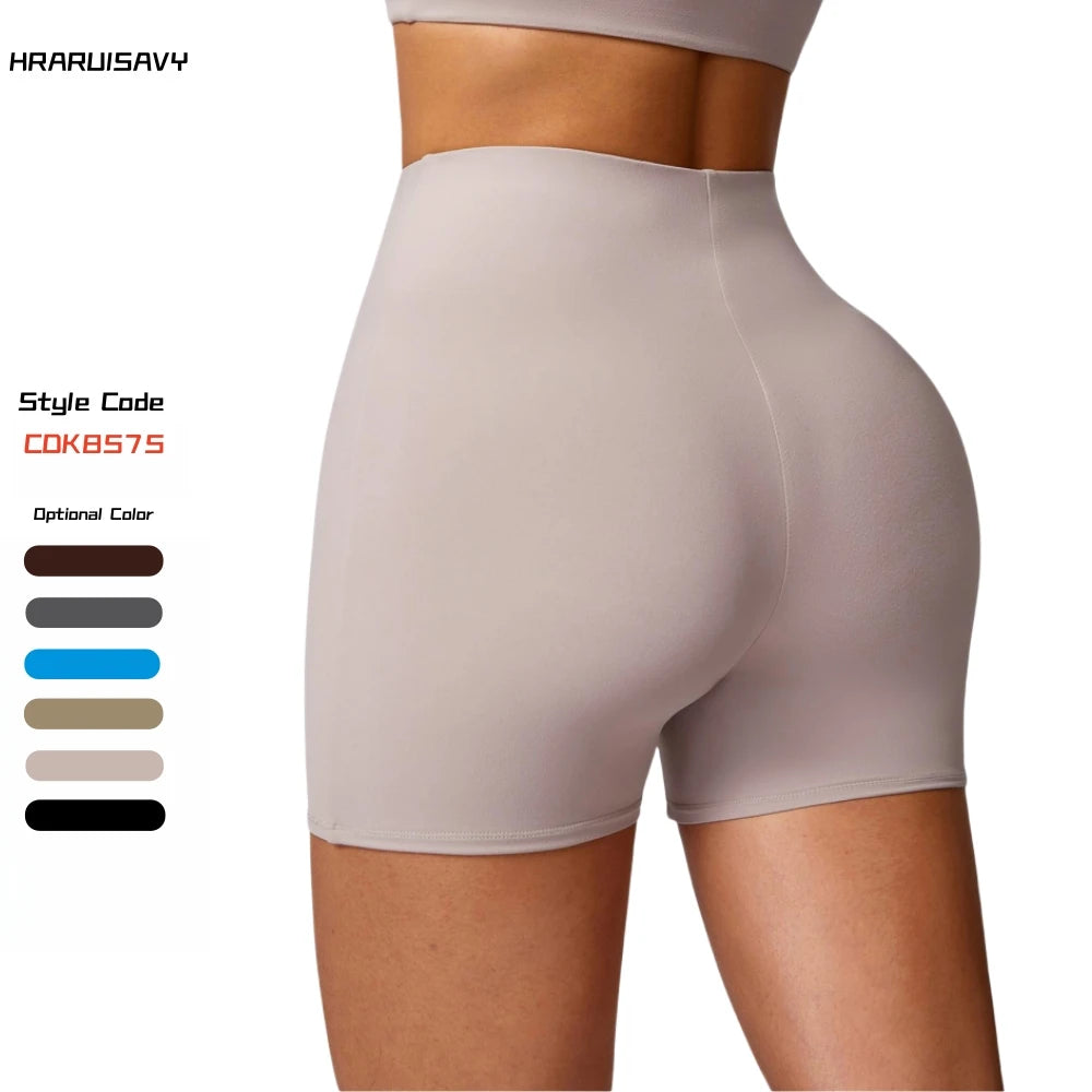 Hip Lifting High Waisted Yoga Shorts Tight Hot Pants Sport Shorts Gym Clothing Women's Biker Shorts Licras De Mujer Gym Clothes
