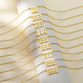 Trendy 18k Gold Plated Lucky 111 222 333 444 555 666 777 888 999 Pendant Woman Stainless Steel Angel Number Necklace for Gift