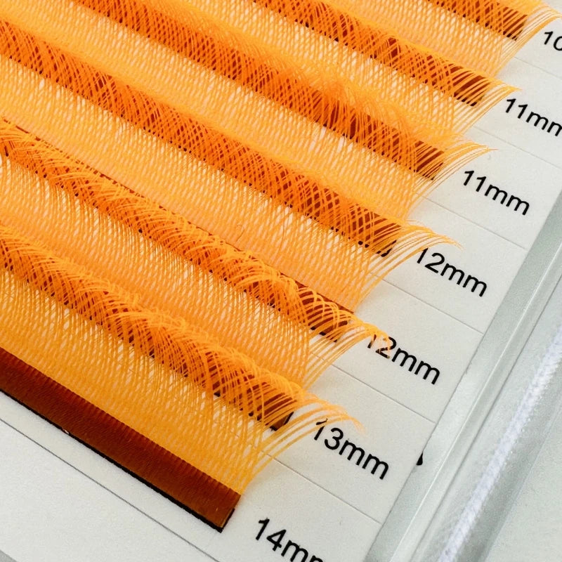 High Quality Color Yy Shaped Individual Y Green and Black Yy Lash Extensions Pre-made Volume Fans YY Lashes Extension