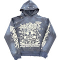 Clothing Manufacturer 350GSM 100% Cotton 400 GSM Streetwear Printing Vintage Acid Wash Hoodie for Men
