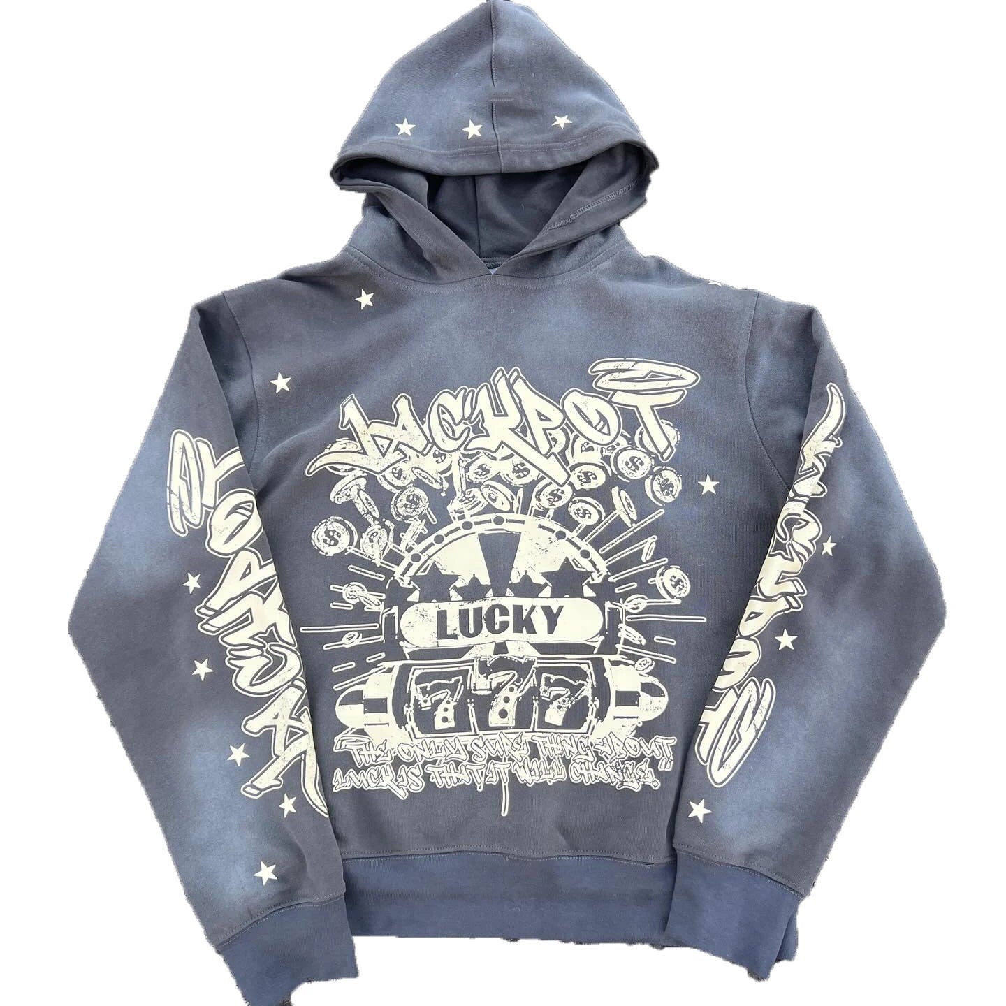 Clothing Manufacturer 350GSM 100% Cotton 400 GSM Streetwear Printing Vintage Acid Wash Hoodie for Men