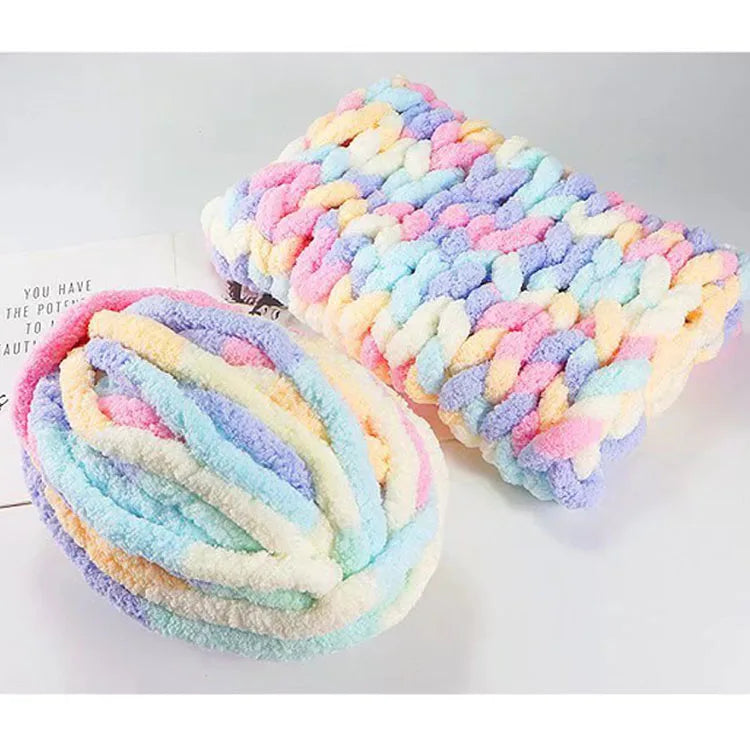 Wholesales Knit Giant Soft Crochet Polyester Hand Knitting Thick Jumbo Chunky Chenille Yarn