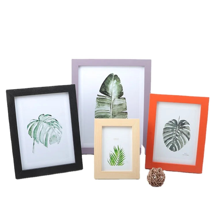 MDF Wooden Photo Frame Table 5 6 7 8 10 Inch A4 Creative Studio Simple Picture Frame Hanging Wall Photo Wall Factory Wholesale