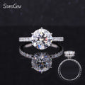 Starsgem Custom 2.73 Carat Round Cut Lab Diamond Engagement Ring with PT950 Setting Wedding & Party Jewelry