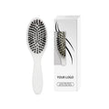 Hot Selling White Natural Wooden Nylon Round Wig Hair Cushion Paddle Boar Bristle Detangling Hair Extension Wig Brush