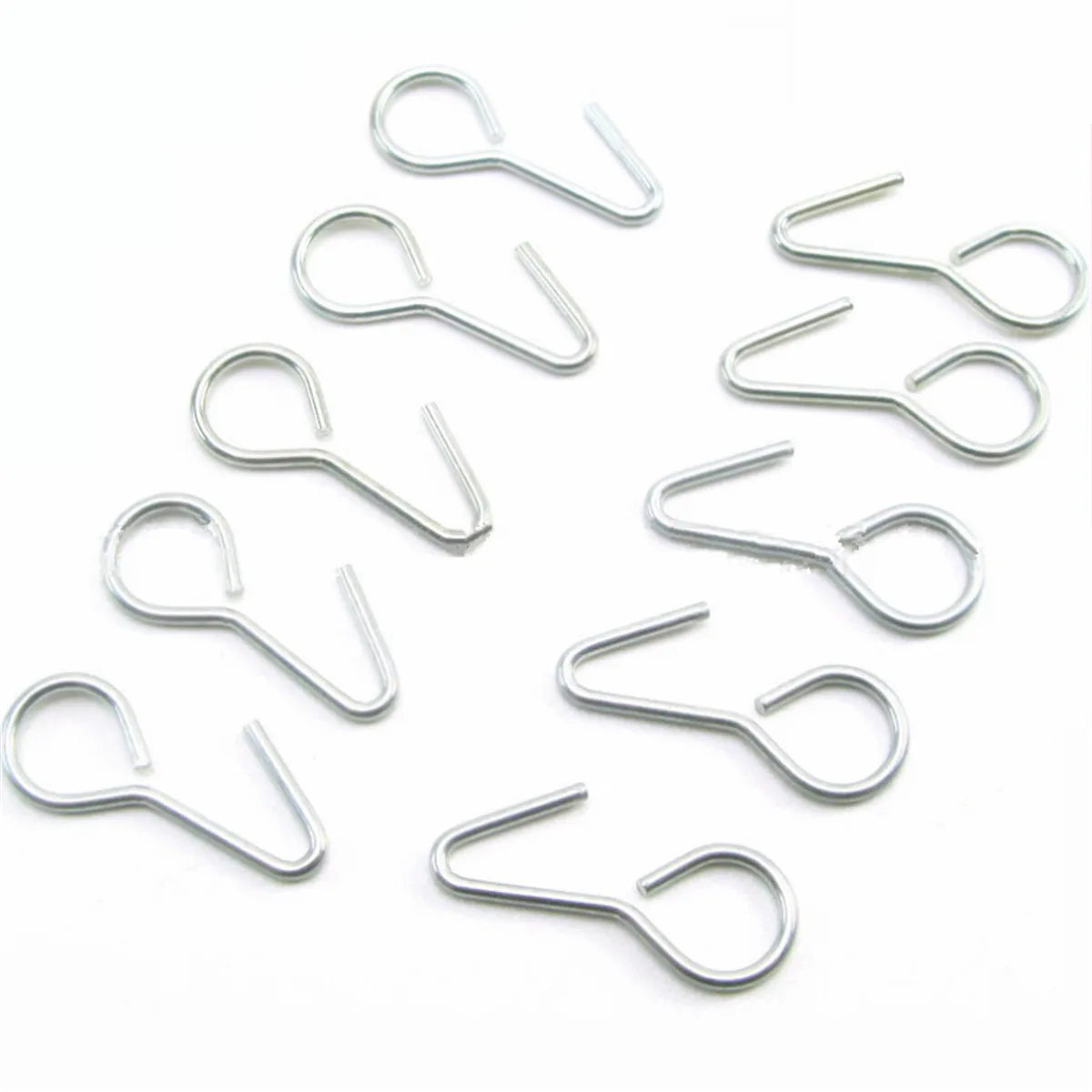 100pcs/Set Metal Ring Tail S-Hooks for Car Truck SUV Auto Seat Covers Hot Hook
