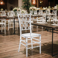 Wholesale Clear Acrylic Chiavari Resin Dining Chair Transparent Stackable Event Chair for Weddings Banquets Portable Feature