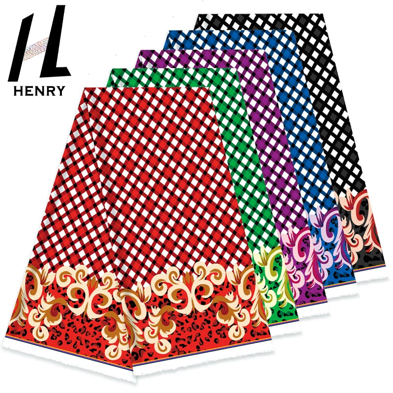 Henry Micronesia Chuuk Guam Marshall Fiji Mumu Muslim Abaya Digital Print Flower Printing 100% Polyester Fabric for Dress Skirt