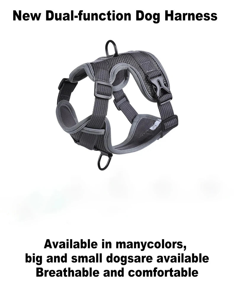 Reflective Breathable Cat Harness and Leash Set Escape-Proof Vest-Style Walking Gear for Easy Control Outdoor Use Siza L