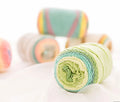 Soft Rainbow Acrylic Cotton Blend Cake Yarn High Tenacity 100g for Crochet and Weaving