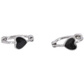 Factory Wholesale 925 Sterling Silver Heart Hoop Earrings for Women Silver Jewelry Gifts Trendy Initial Earrings