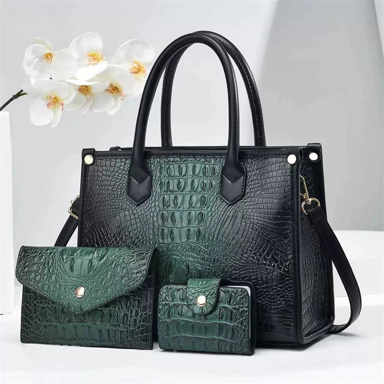 Hot Selling Green Latest Design Fancy Girls Ladies Women Modern Hand Bags