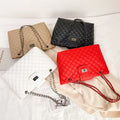 New Women's Quilted Embroidery Chain Handbag Single Shoulder Cross-Body Fashion Handbag