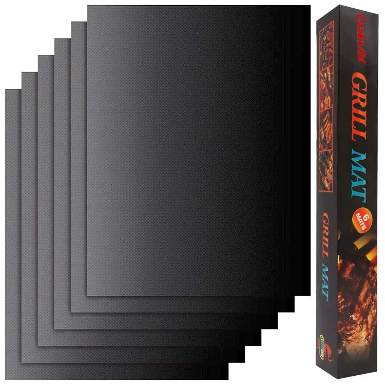 Nonstick PTFE Grill Baking Sheet Food Grade Easily Cleaned Heat Resistant Waterproof BBQ Grill Mats