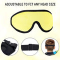 Customized Logo Velvet 3D Sleep Eye Mask Soft Blindfold for Home Travel Elastic Knit Technique Adjustable for Eyelash Extensions