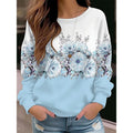 RNSHANGER Autumn Crew Neck Pullover Sweatshirt Fashion Clothes New Design Printed Hoodie Casual Women's Daily Street Sweatshirt