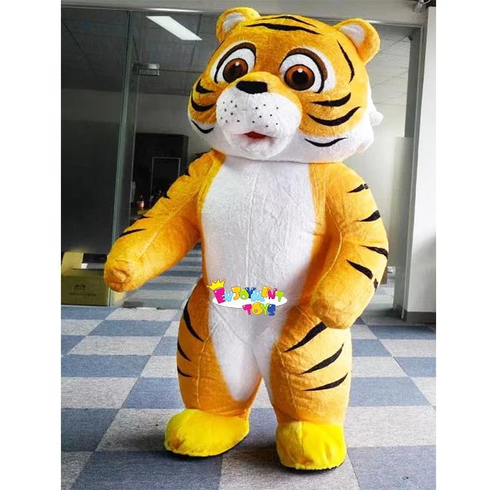 Guangzhou Enjoyment CE Customized Inflatable Yellow Tiger Set Cute Cartoon Character Adult Party Mascot Costume No Reviews yet