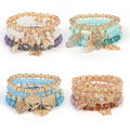 Fashion Jewelry Bracelets & Bangles Designer Charms Clover Butterfly Pendant Love Stretch Bohemian Layers Wrap Bracelet