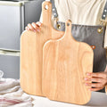 Natural Beech Wood Cutting Board Home Kitchen Tools Wooden Cutting Board  with Handle Solid Wood Chopping Boards