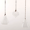 Hanging Cone Shape  Glass Vase