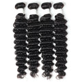 Wholesale 10A Deep Wave Mink Brazilian Virgin Hair Extensions Shein Bundles with Scrunchie Wig Private Label Remy Hair Packaging