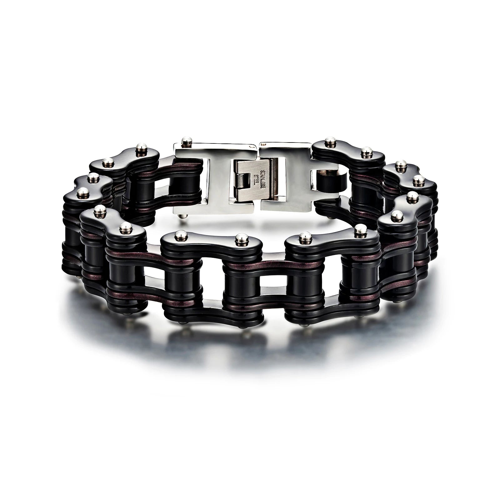 Factory Wholesale Fashion Man Jewelry Bike Chain Bracelet Punk Hip-hop Stainless Steel Man Bangle Bracelet