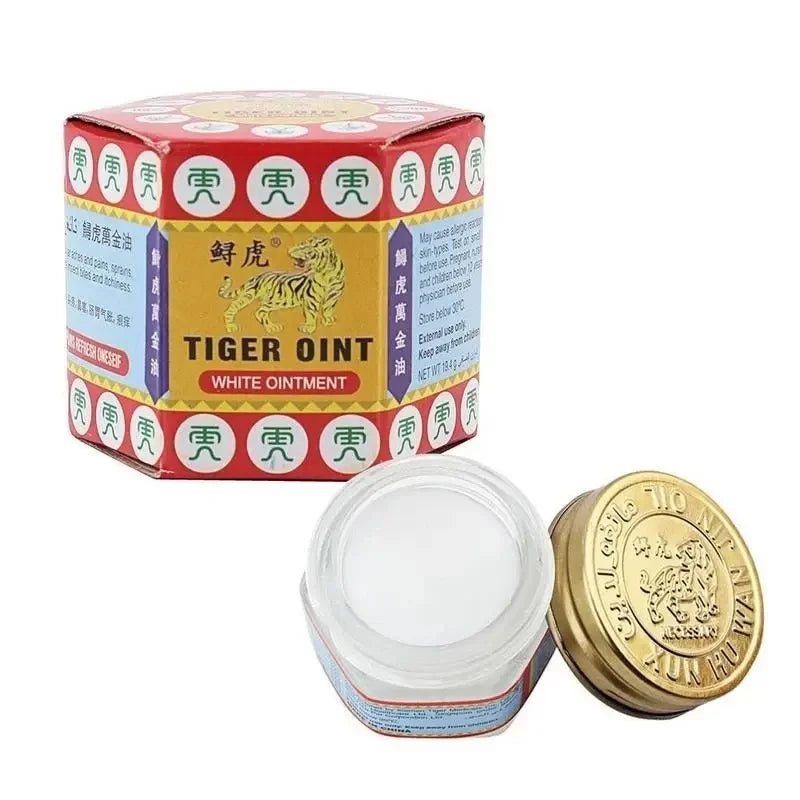 2021 New Hot Selling Skin Muscle Pain Relieving Balm Dizziness Essential Balm Oil Red White Tiger Ointment