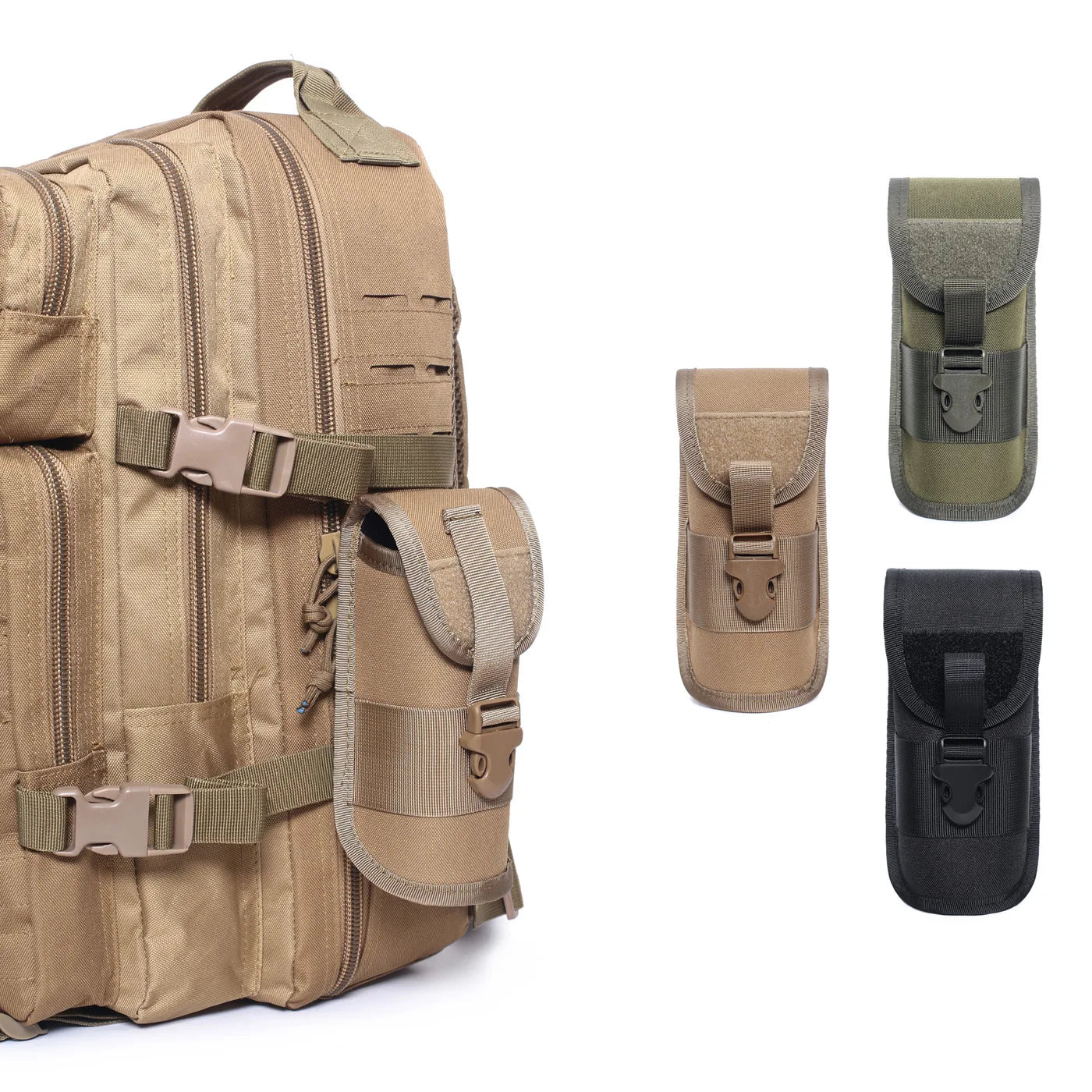 Tactical Outdoor Sports Sunglasses Accessory Pack Nylon Protective Case Molle System Accessory Protective Case for Security