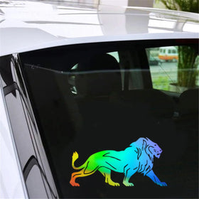 Lion Animal Silhouette Sticker Car Window Bumper Van Auto Laptop Vinyl Decal Die Cut Decals Latop Window Glass Vinyl Sticker
