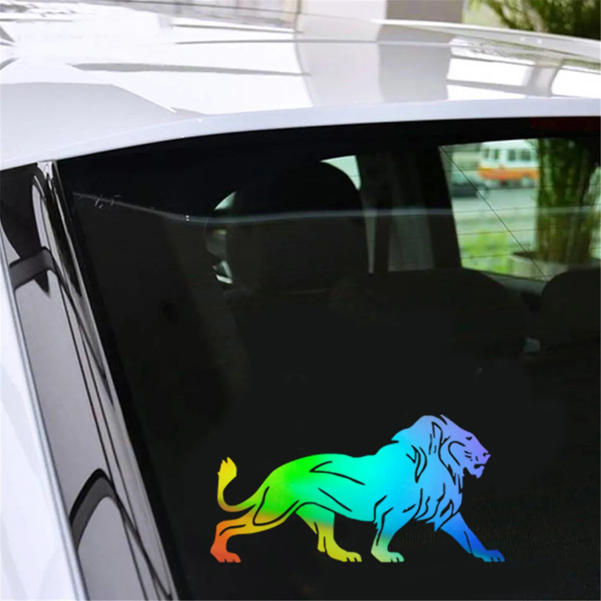 Lion Animal Silhouette Sticker Car Window Bumper Van Auto Laptop Vinyl Decal Die Cut Decals Latop Window Glass Vinyl Sticker