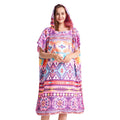 Adults Hooded Surf Poncho Summer Water Absorption Beach Pool Changing Robe Towel