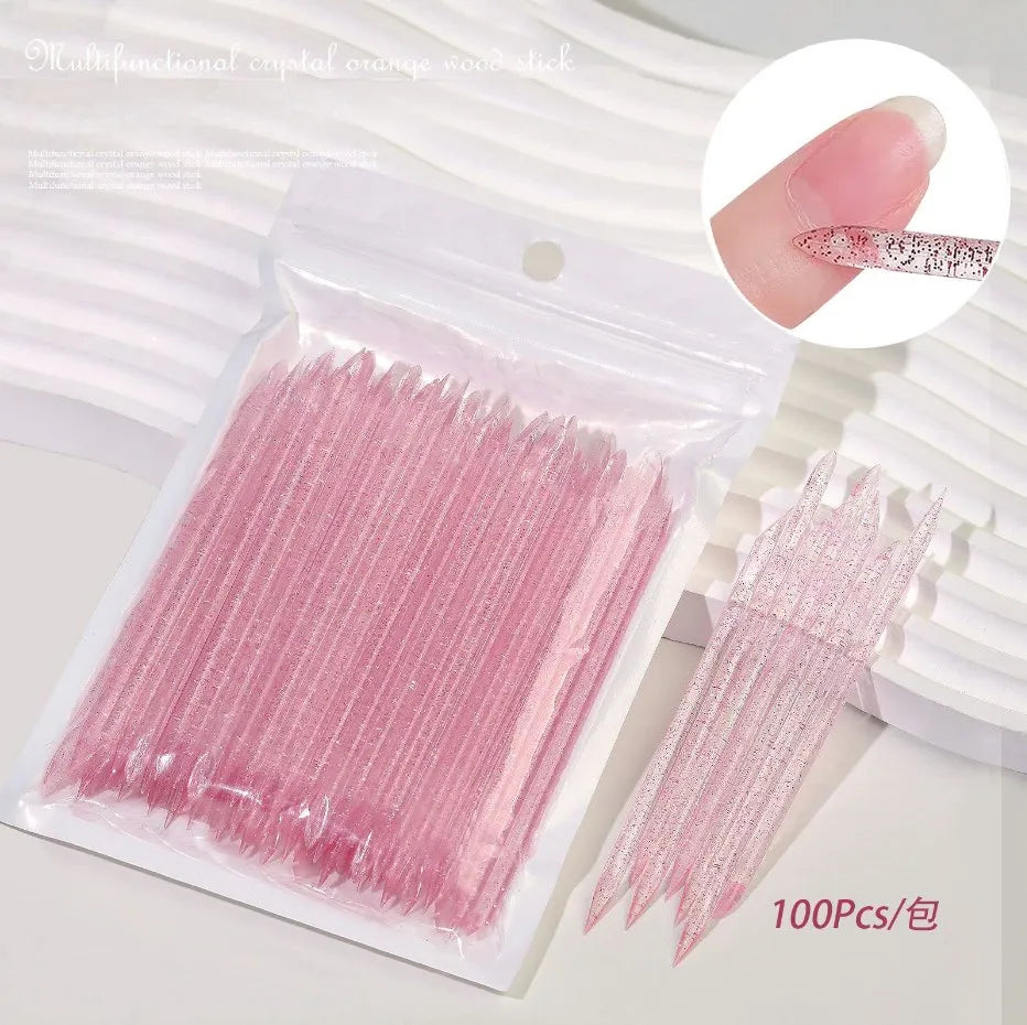 Misscheering Nail Art Crystal Dot Diamond Stick Acrylic Double Headed Dead Skin Push Dot Flower Stick Dot Diamond Stick