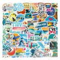 100Pcs Summer Beach Surfing VSCO Fresh Graffiti Sticker Surfboard Laptop Phone Decor Hawaii Swimming Stickers