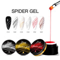 JTING Hot Popular 6colors Elastic Creative Uv Drawing Spider Gel Nail Supplies Salon Art Nail Polish ODM Custom Private Design MegaBDM