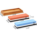 OEM Custom Design Rectangle Mini Manual Whetstone 4 Sides Sharpening Stone Set with Logo Mini Manual Whetstone Sharpeners