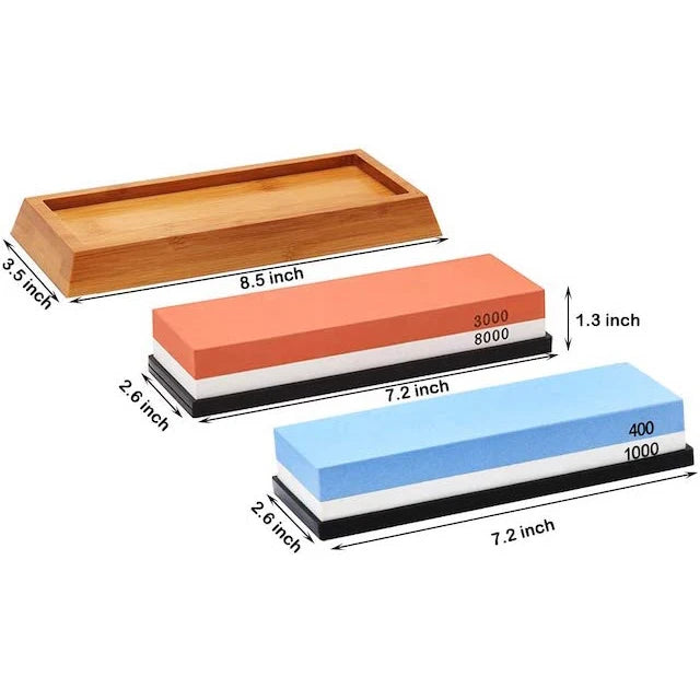 OEM Custom Design Rectangle Mini Manual Whetstone 4 Sides Sharpening Stone Set with Logo Mini Manual Whetstone Sharpeners