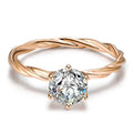 Real D Color Vvs Moissanite Ring Pass Diamond Tester 1CT 925 Sterling Silver Women Ring Luxury Moissanite Jewelry for Women