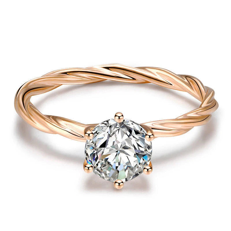 Real D Color Vvs Moissanite Ring Pass Diamond Tester 1CT 925 Sterling Silver Women Ring Luxury Moissanite Jewelry for Women