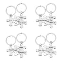 His Queen Her King His Crazy Her Weirdo You Are My Person Mommy Daddy Lover Autism Puzzle Pieces Keychain Couple Pair Key Chain