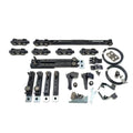 Modern Apartment 3 Doors Telescopic Linkage Zinc Alloy Sliding Roller for Interior Door Sliding Door System
