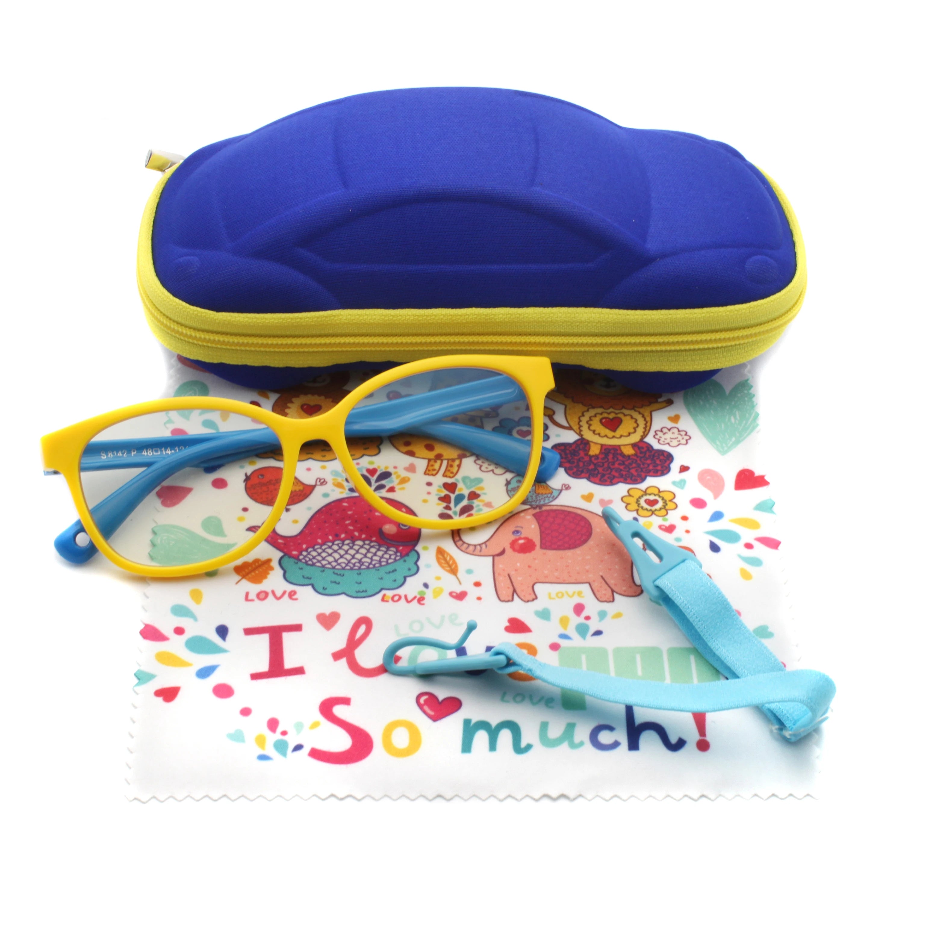 Fashion Design Cute Kids Eyeglasses  Colorful  Tr90 Child Eyewear  Light Weight Anti Blue Light Lens  Optical Frame