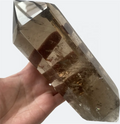 Hot Sale Healing Natural Crystal Polished Stone Wand Smoky Quartz Double Terminated Crystal Point