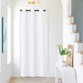 Bindi Modern Indoor White Grommet Curtain Custom Multifunctional Privacy Plain Fabric Closet Rideaux De Porte for Home Use