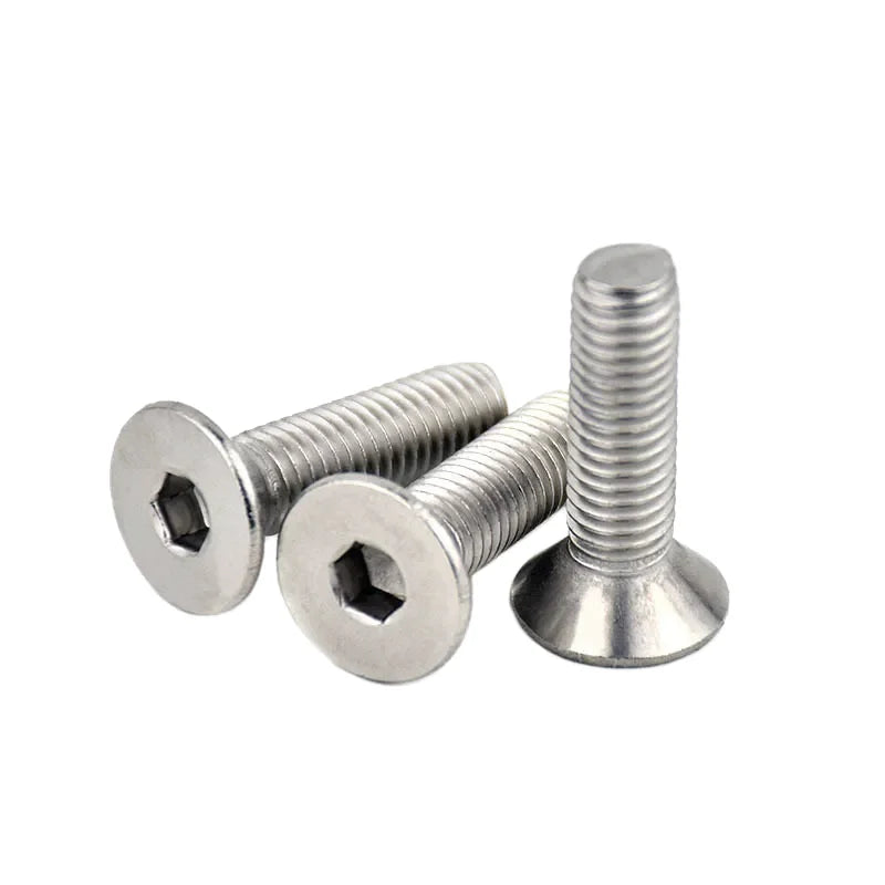 Stainless Steel 304 316 M5 M6 M8 M10 DIN7991 CSK Flat Head Allen Key Machine Screws Hex Socket Countersunk Head Bolts