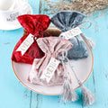 Small Drawstring Tassel Bag Velvet Jewelry Candy Gift Favor Bags Pouch for Wedding Business Birthday Party Decor